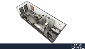 Moduflex 8m x 2.4m Bathroom