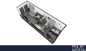 Moduflex 8m x 2.4m - Bathroom & Kitchenette