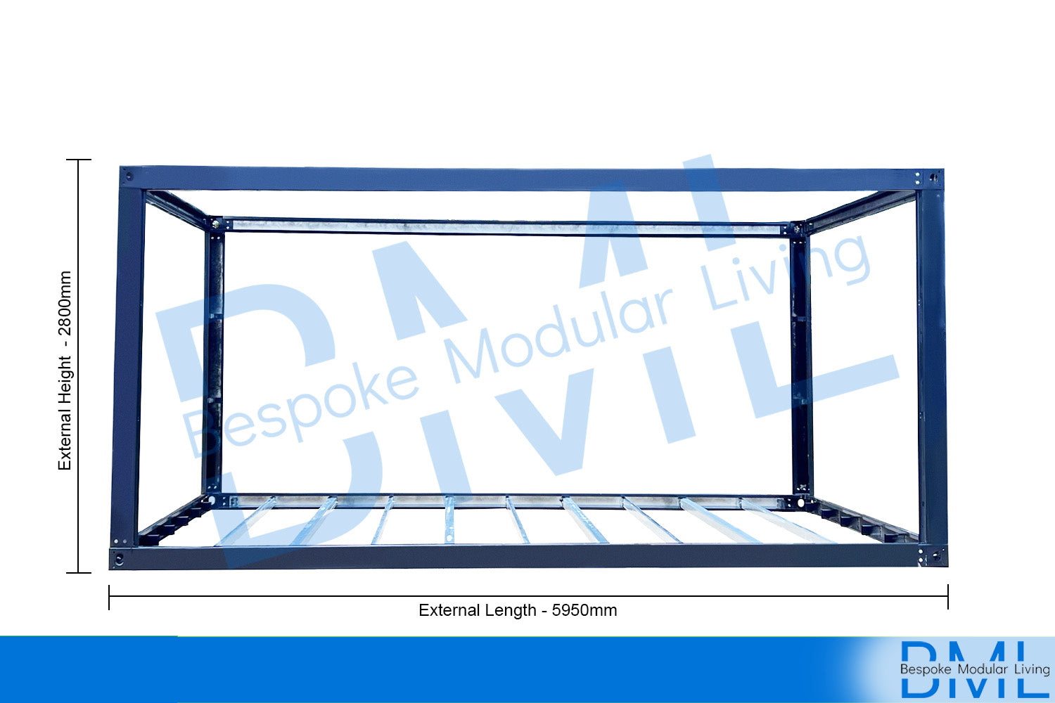 3m x 6m Flat Roof Frame